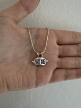 Load image into Gallery viewer, Lilac organic charm necklace
