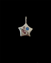 Load image into Gallery viewer, bubblegum bejewelled star necklace
