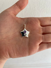 Load image into Gallery viewer, amethyst and ice star necklace
