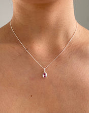 Load image into Gallery viewer, MADE TO ORDER miniature ruby tab necklace
