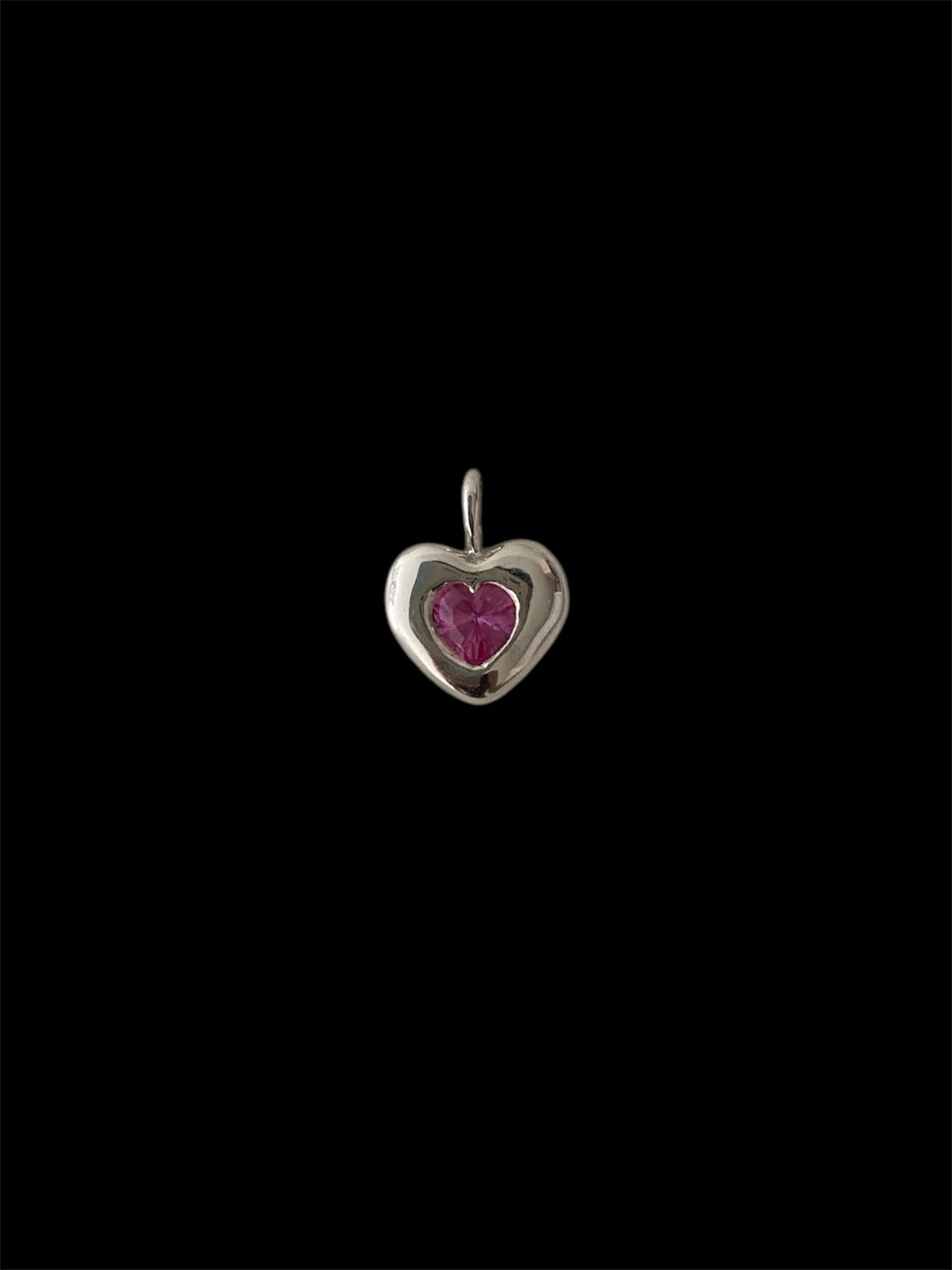 cupid’s pink heart necklace 1