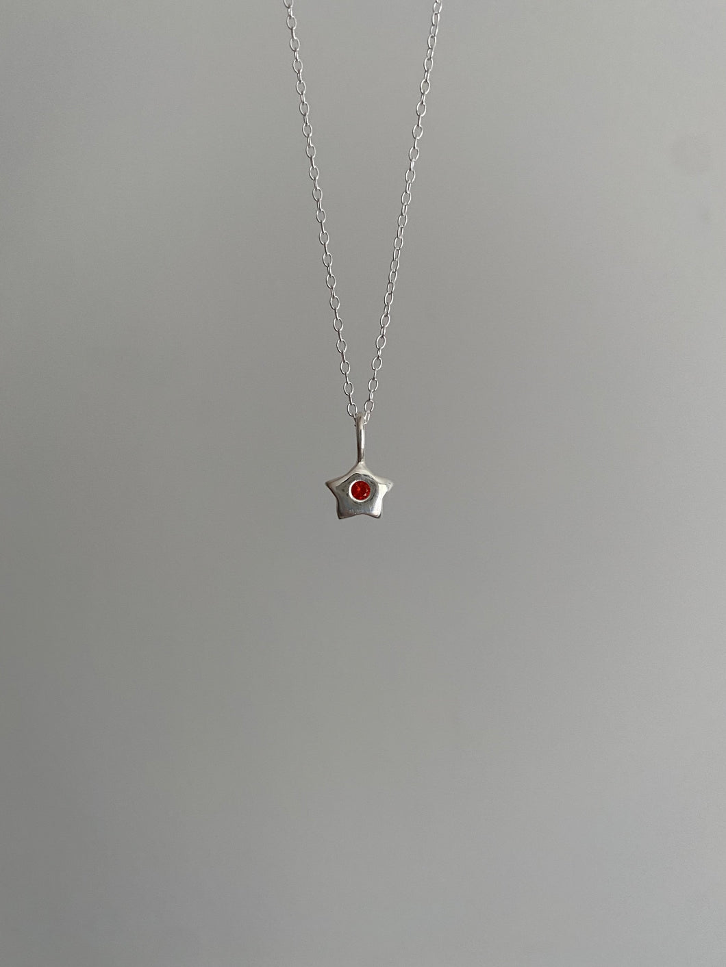 made-to-order exclusive red miniature star necklace