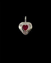 Load image into Gallery viewer, chunky jammy heart necklace
