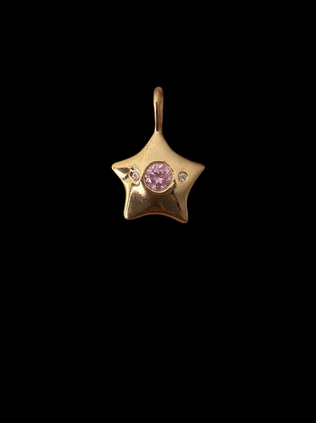 gold-plated comet star pendant