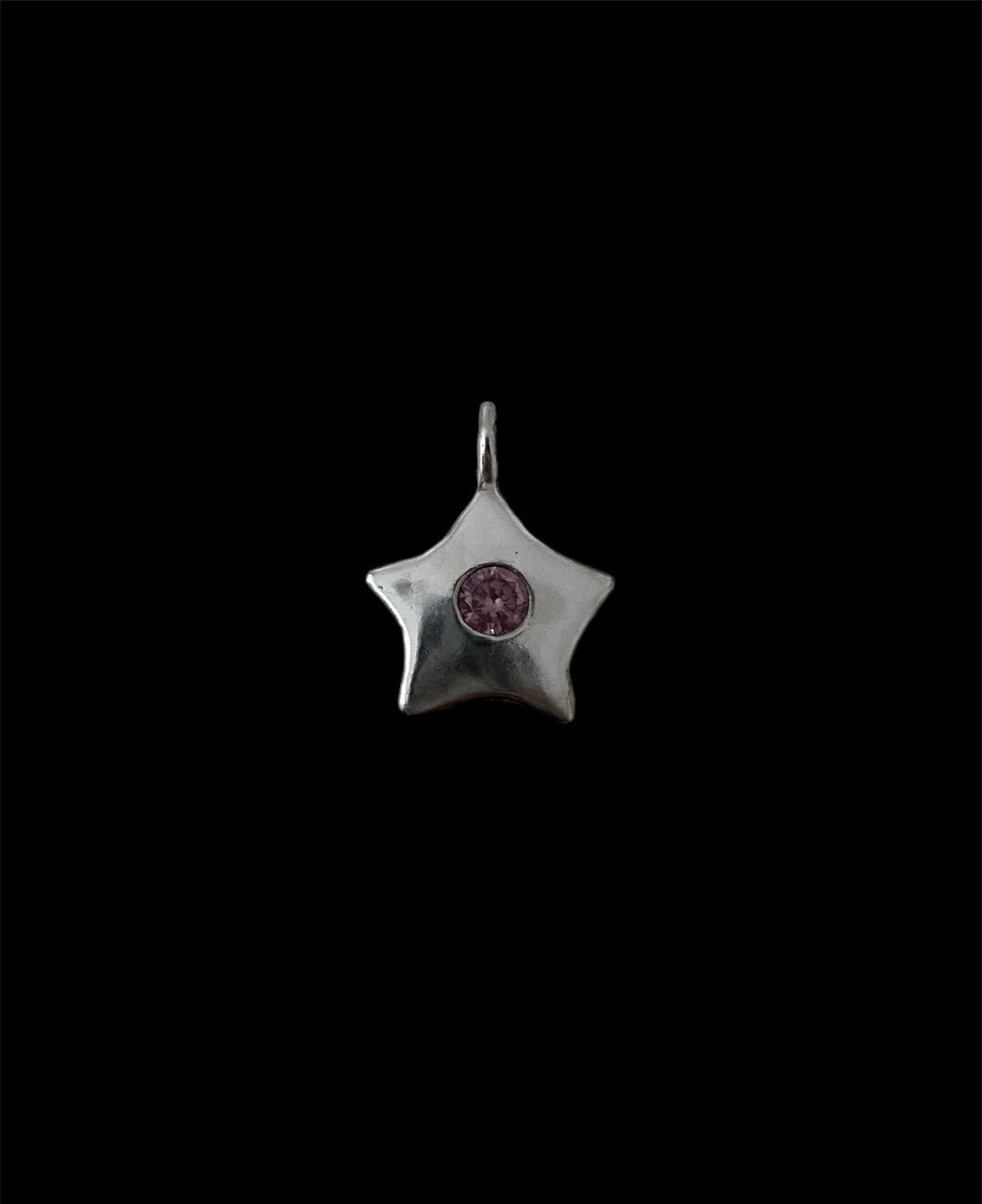 Baby pink star necklace