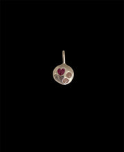 Load image into Gallery viewer, *discounted read description* dainty ruby heart coin necklace
