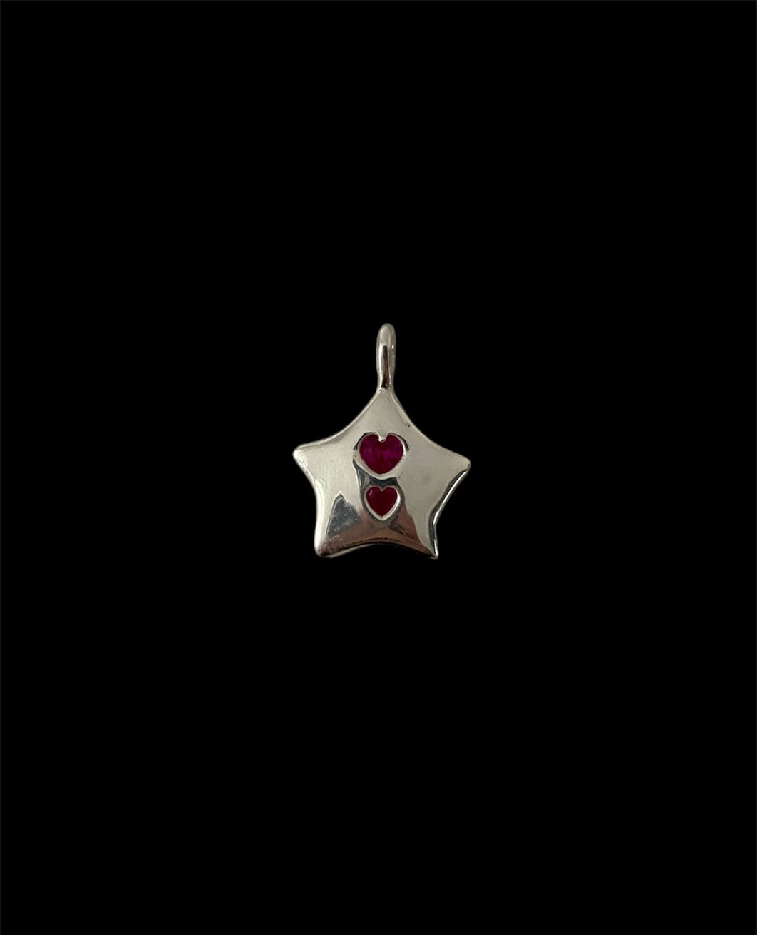 Me & You heart star necklace