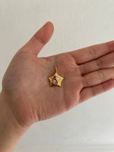 Load image into Gallery viewer, gold-plated bejewelled love heart star necklace
