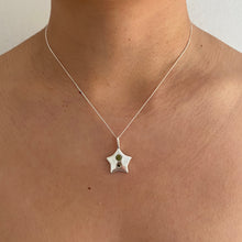 Load image into Gallery viewer, Double peridot star necklace
