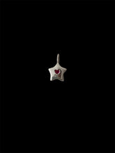 Load image into Gallery viewer, dinky ruby heart star necklace
