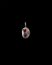 Load image into Gallery viewer, Bejewelled organic love heart tab necklace
