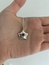 Load image into Gallery viewer, Garnet star necklace
