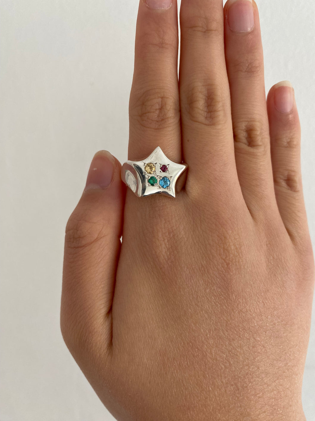 Made-to-order chunky star signet ring *read description*