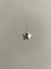 Load image into Gallery viewer, pink and green star necklace
