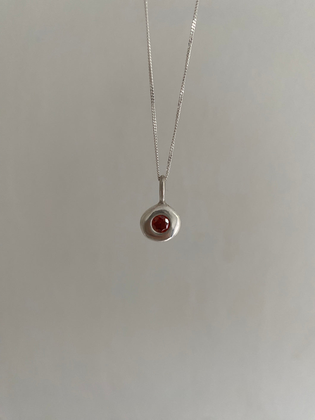 mini red coin necklace