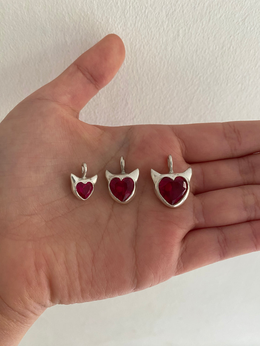 devil heart necklaces